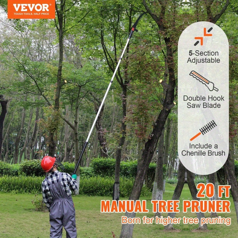 4.9-20 ft Extendable Tree Pruner - lakescouleeoutdoors