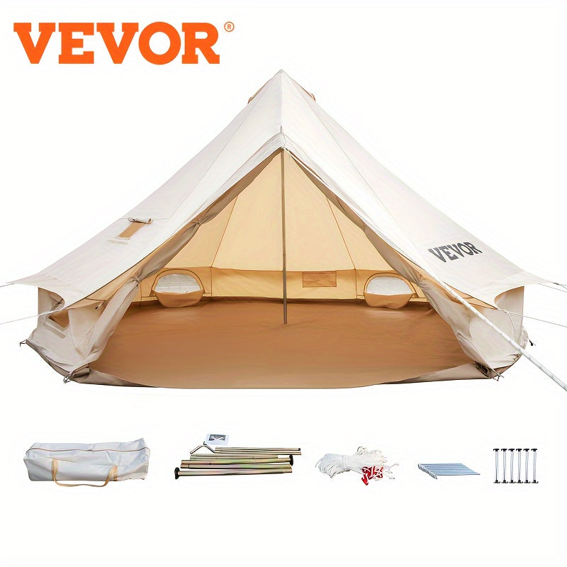 20 FT Canvas Bell Tent - lakescouleeoutdoors