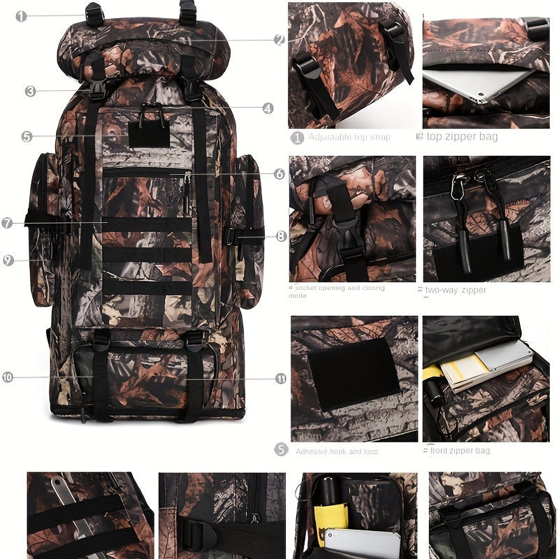 Large Expandable Travel Backpack - lakescouleeoutdoors