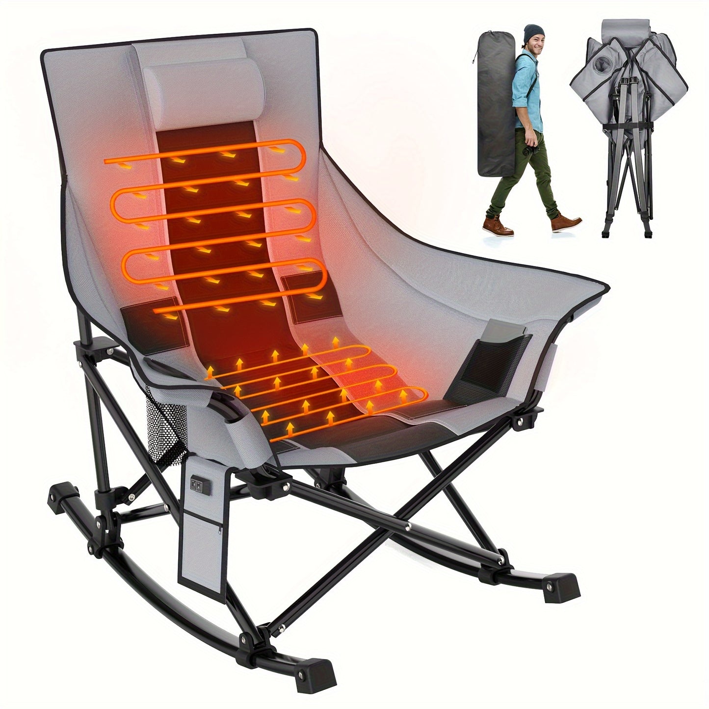 Extra Large Heated Rocking Chair