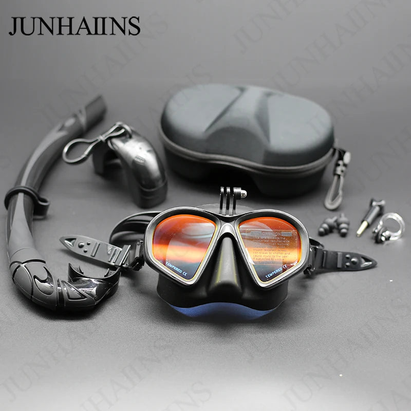 Wet Go-pro Mount Diving Mask - lakescouleeoutdoors