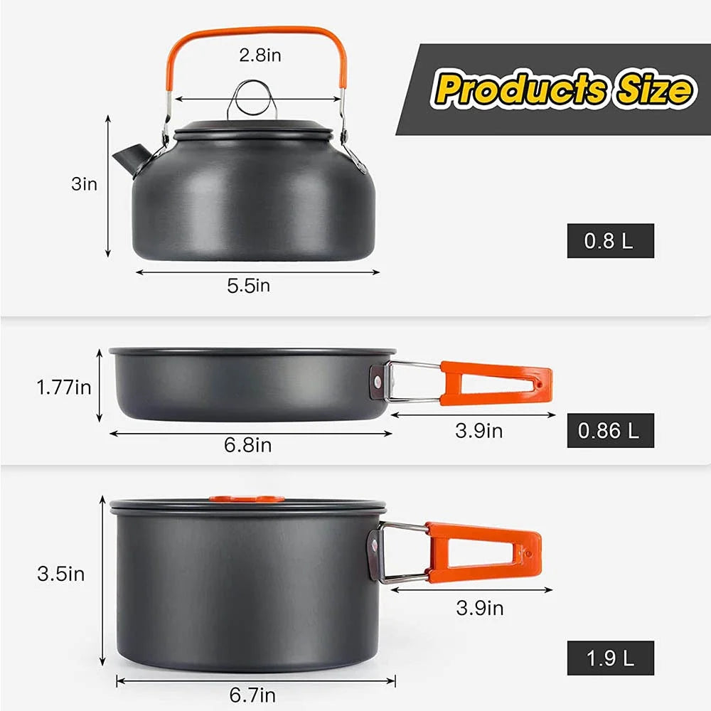 Camping Cooking set - lakescouleeoutdoors