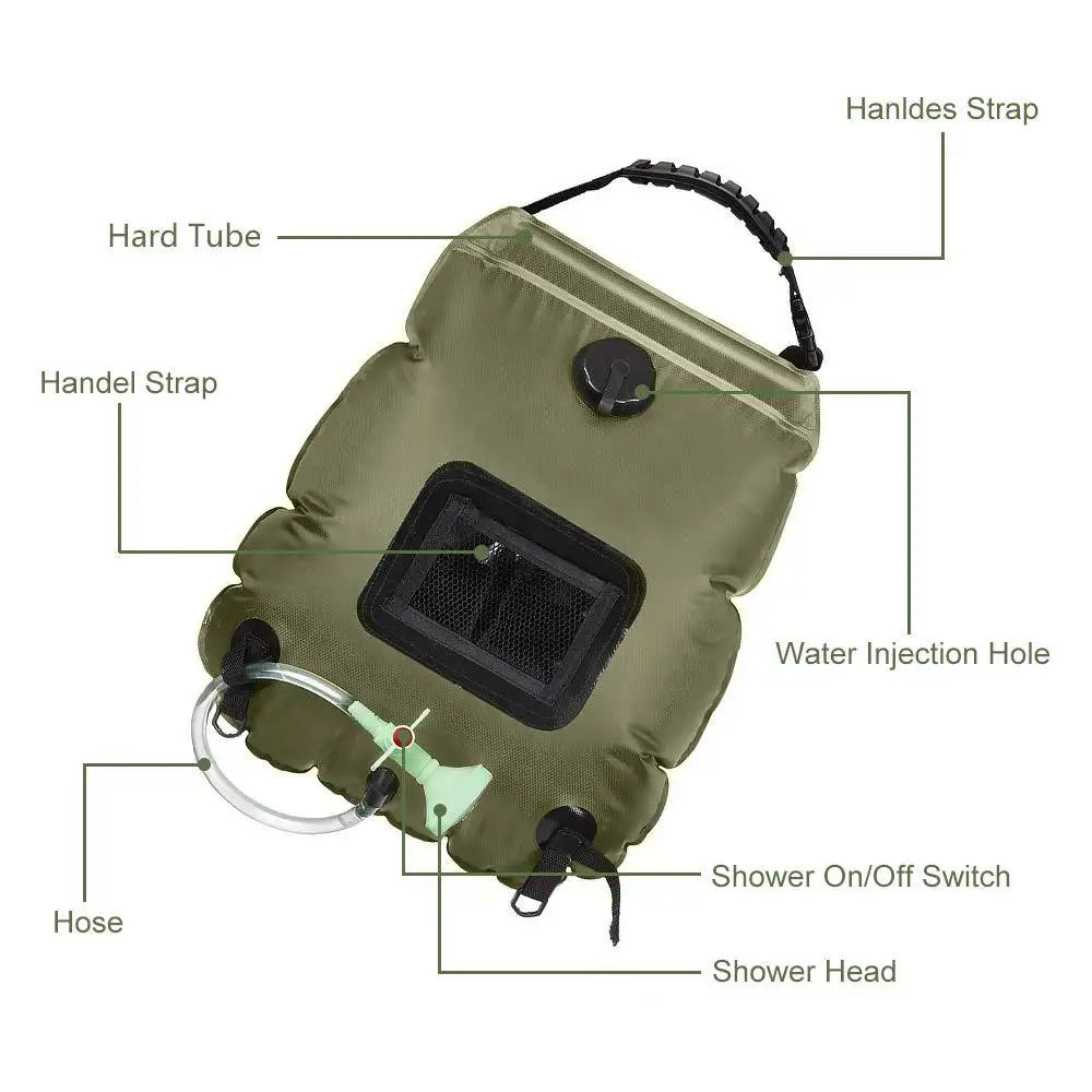 20L Solar Shower Bag - lakescouleeoutdoors