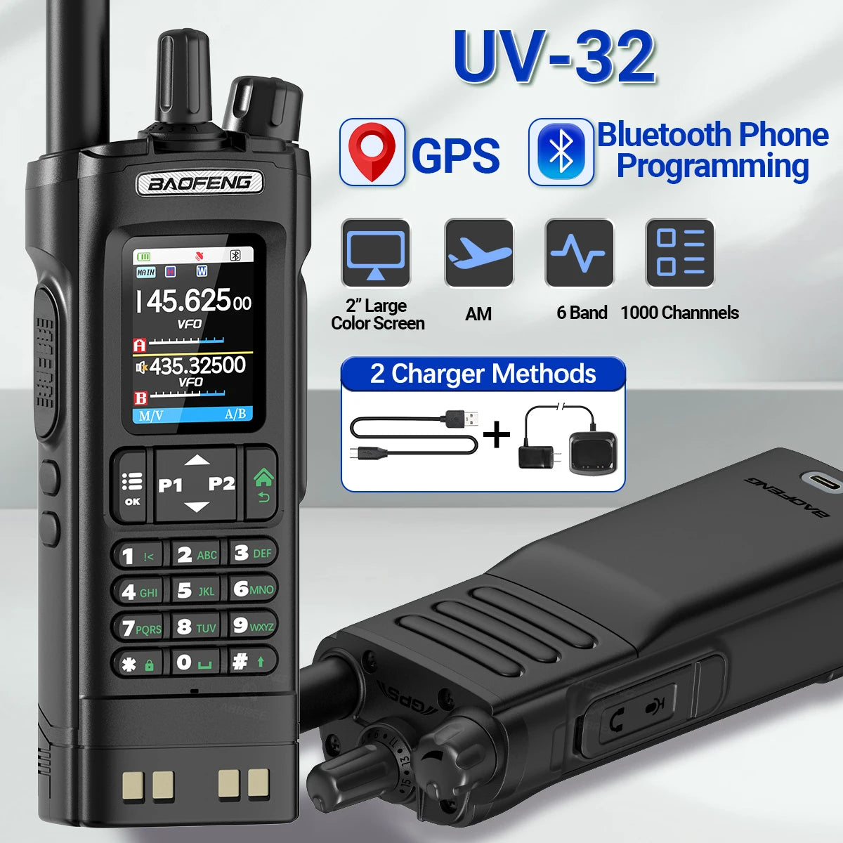 Baofeng UV-32 GPS Two Way Radio