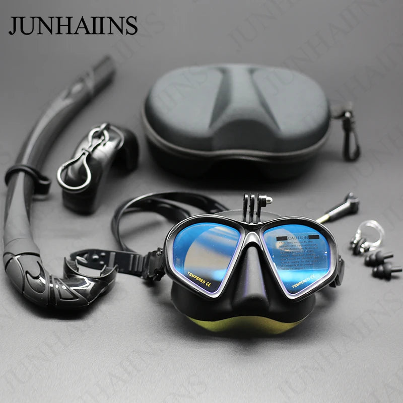 Wet Go-pro Mount Diving Mask - lakescouleeoutdoors