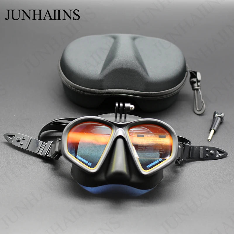 Wet Go-pro Mount Diving Mask - lakescouleeoutdoors