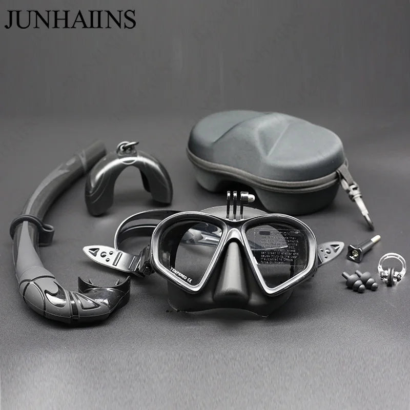 Wet Go-pro Mount Diving Mask - lakescouleeoutdoors