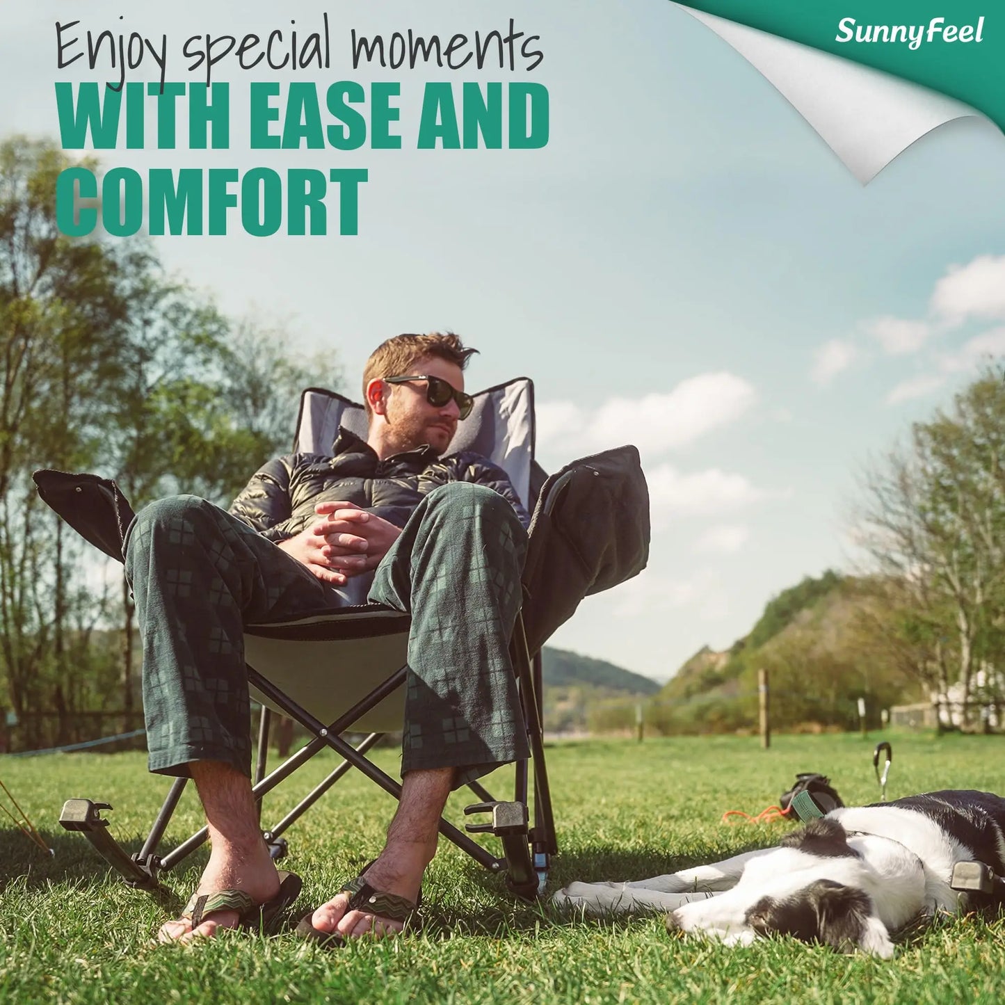 Oversized Heated Folding Rocking Chair
