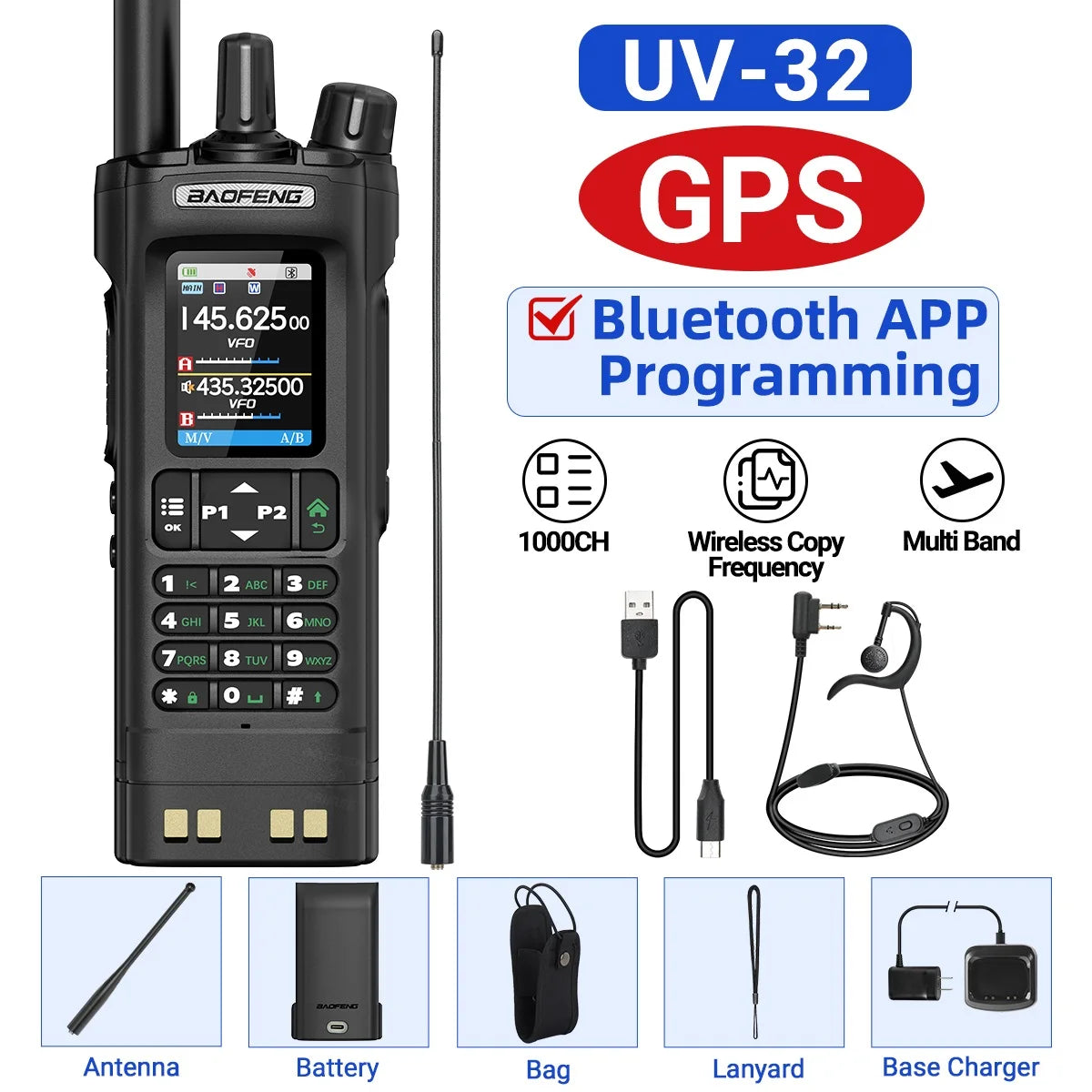 Baofeng UV-32 GPS Two Way Radio