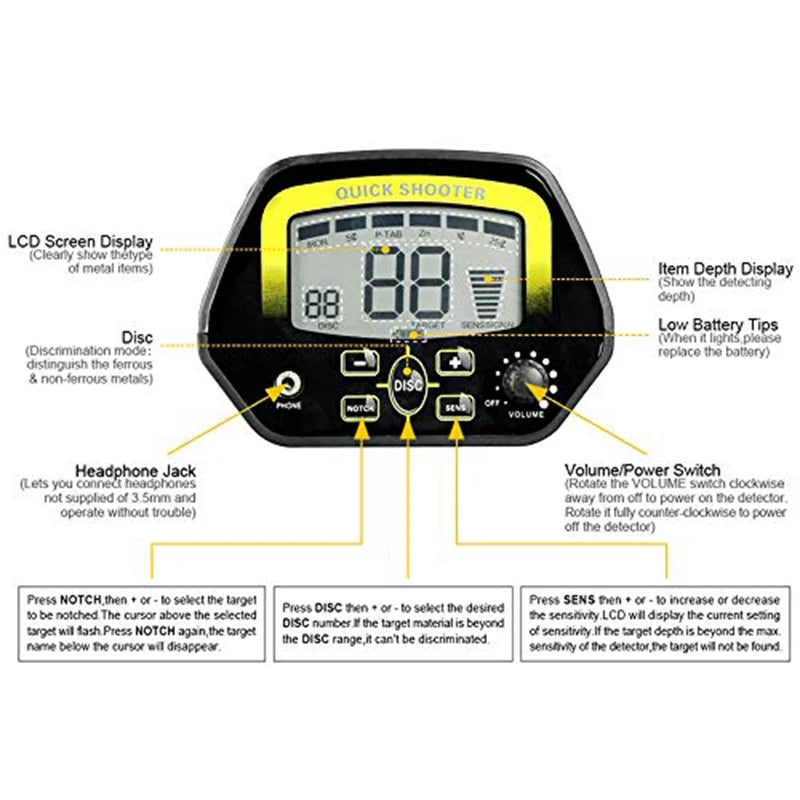 MD4060 Metal Detector - lakescouleeoutdoors