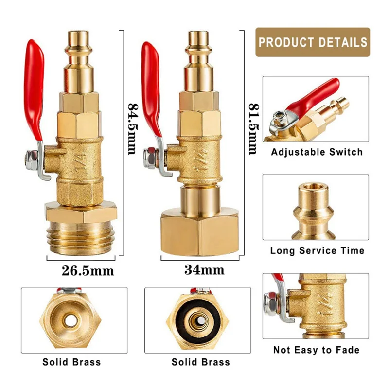 RV Winterize Blowout Adapter Set