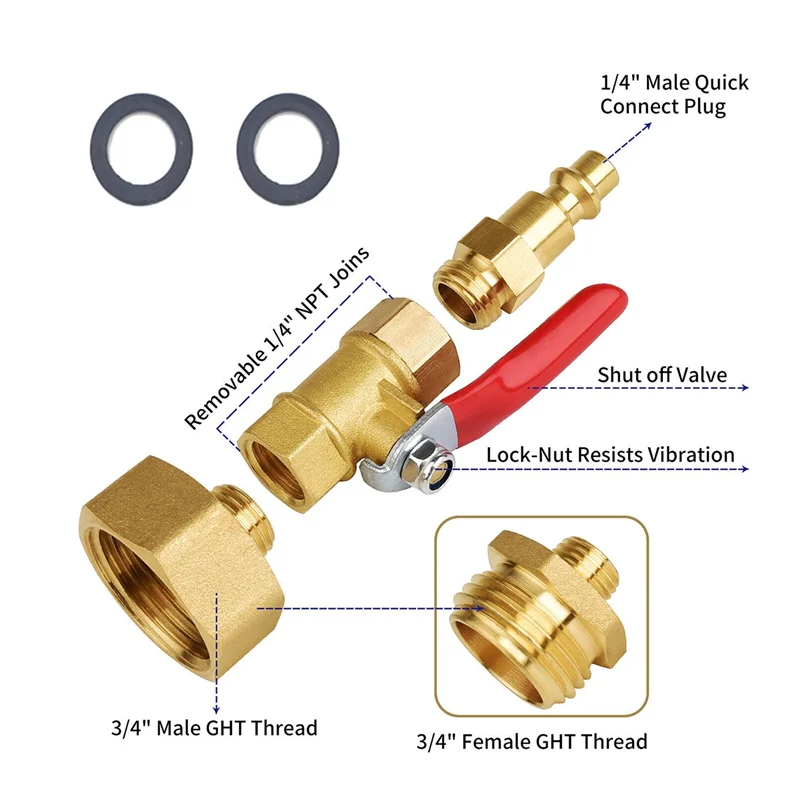 RV Winterize Blowout Adapter Set