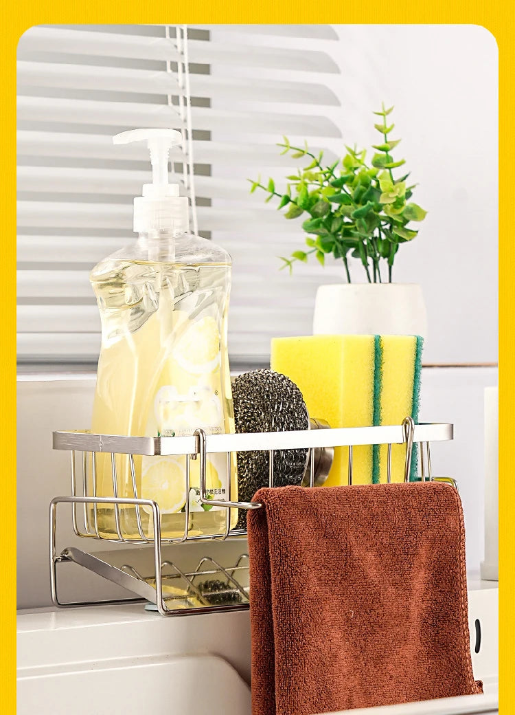 Sink Cleaning Tools Storage Rack - lakescouleeoutdoors