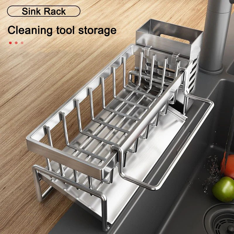 Sink Cleaning Tools Storage Rack - lakescouleeoutdoors