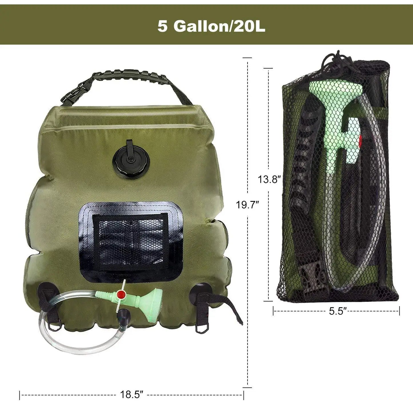 20L Solar Shower Bag - lakescouleeoutdoors