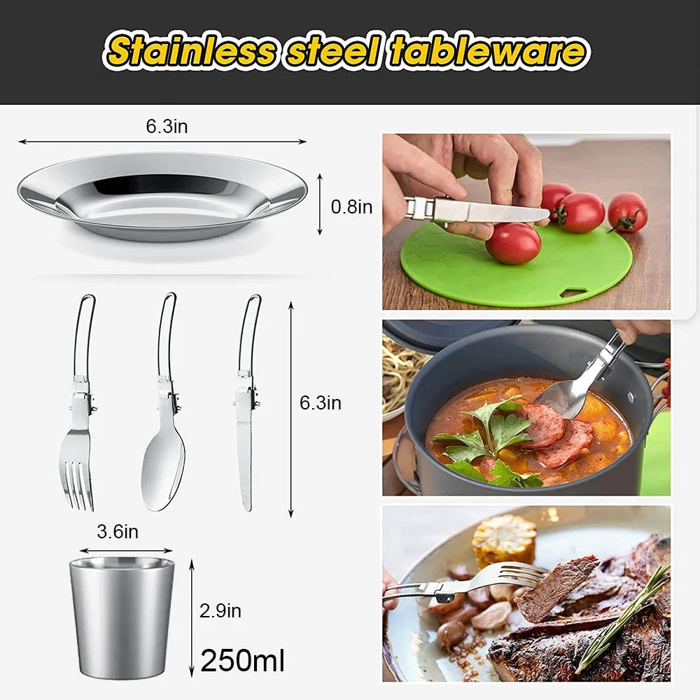 Camping Cooking set - lakescouleeoutdoors