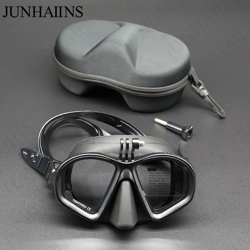 Wet Go-pro Mount Diving Mask - lakescouleeoutdoors