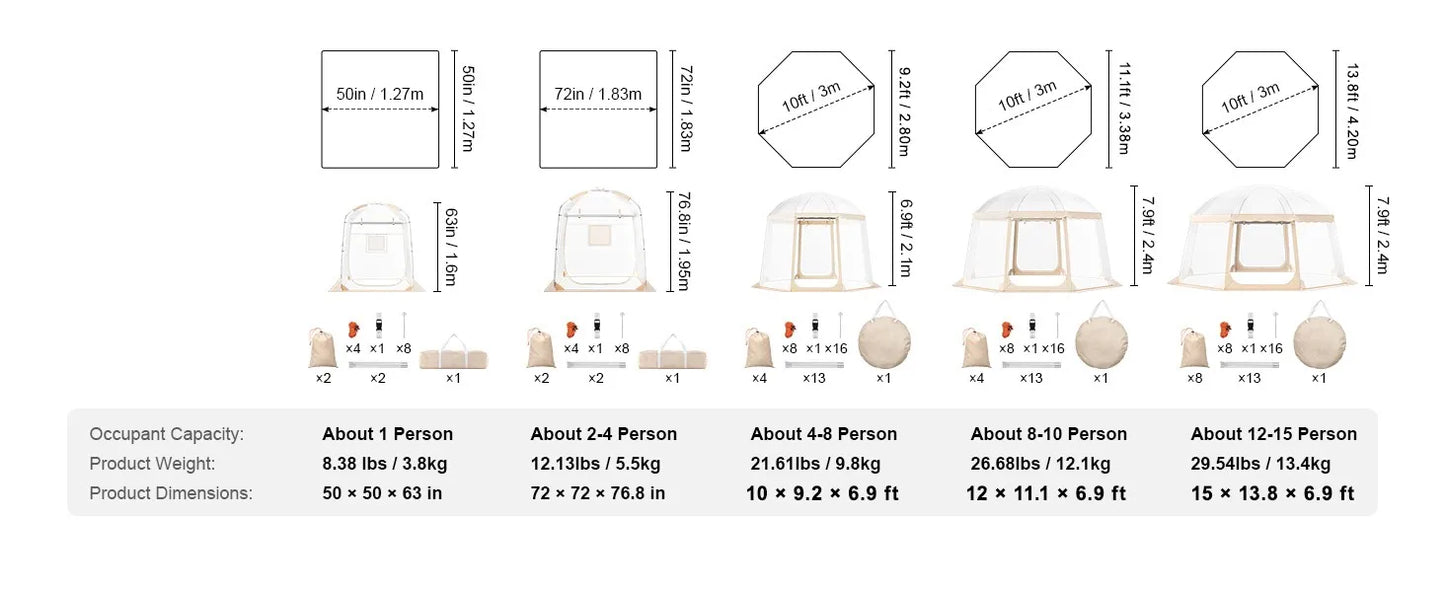 Bubble Tent Pop-Up