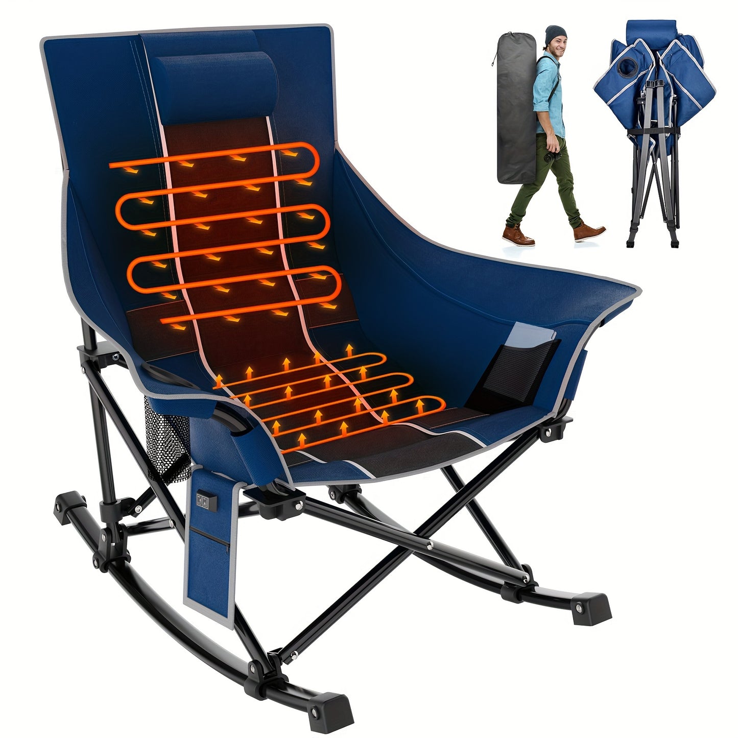 Extra Large Heated Rocking Chair