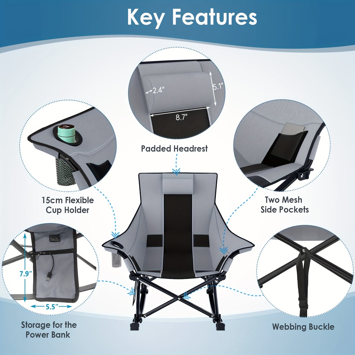 Extra Large Heated Rocking Chair