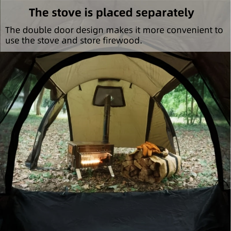 1-2 Person 4-Season Backpacking Tent with Stove Jack - lakescouleeoutdoors