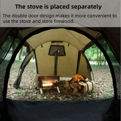 1-2 Person 4-Season Backpacking Tent with Stove Jack - lakescouleeoutdoors