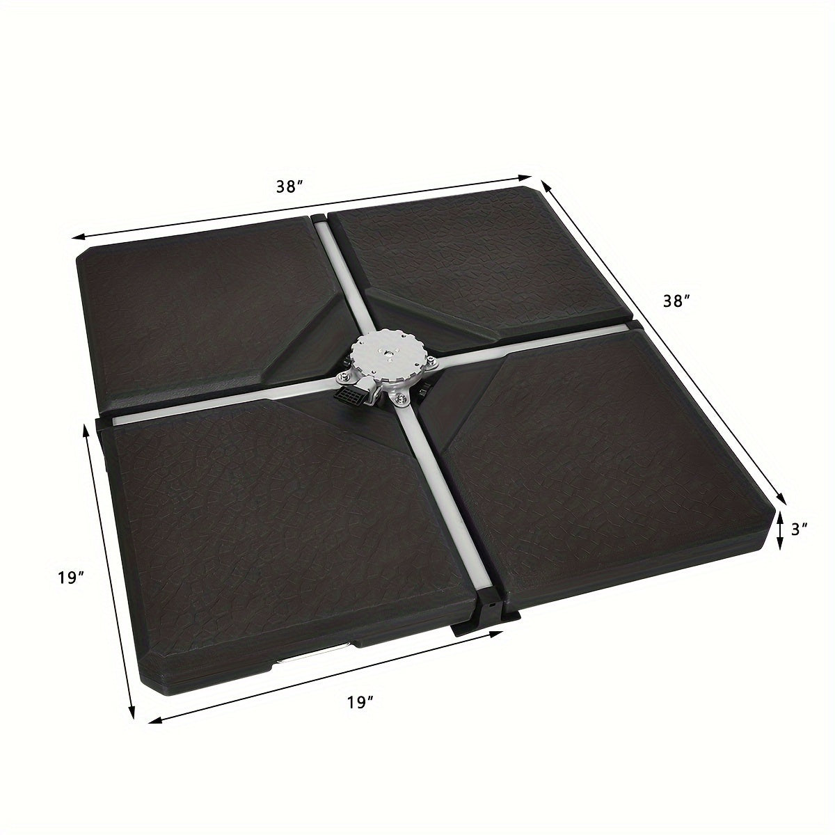 4pcs Patio Offset Umbrella Base