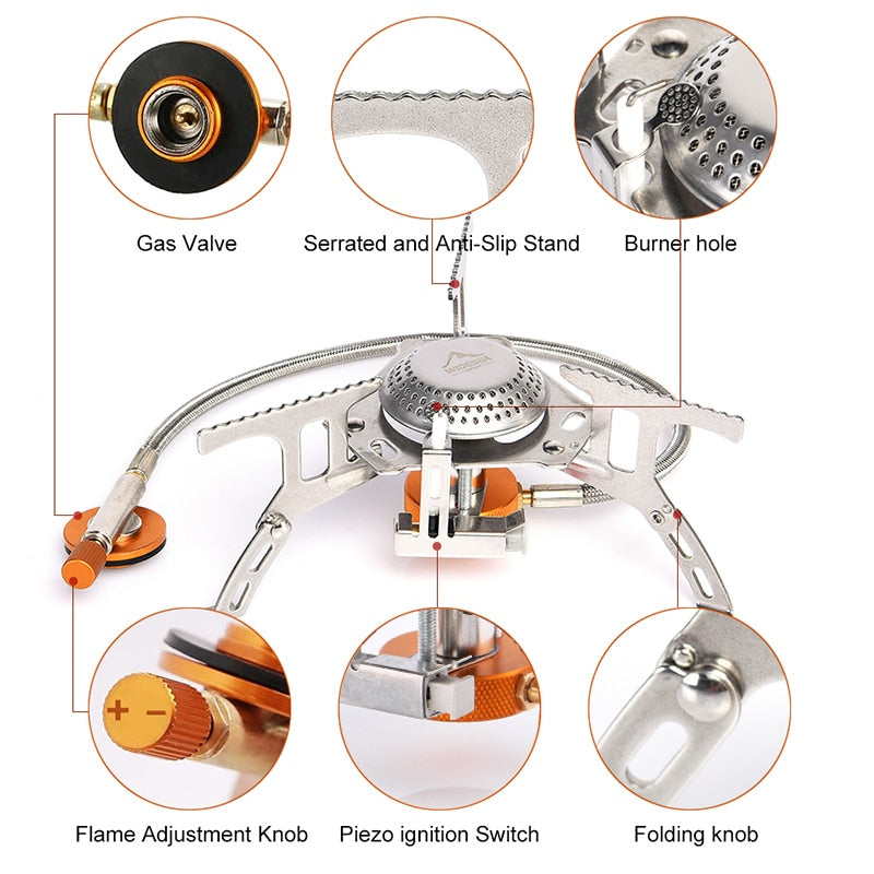 Compact Gas Camping  Stove - lakescouleeoutdoors