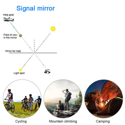 Signal Mirror with Whistle