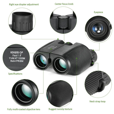 10X25 HD Mini Binoculars