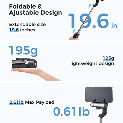 Handheld Gimbal Stabilizer Selfie Stick