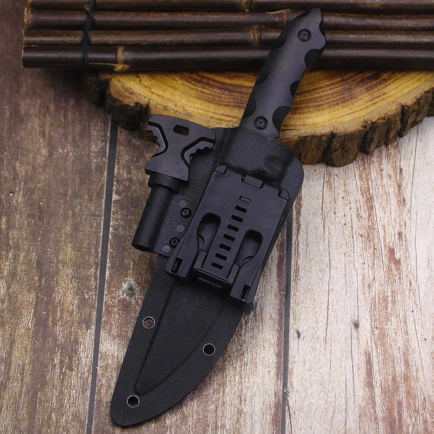 Tactical Straight Knife +K sheath