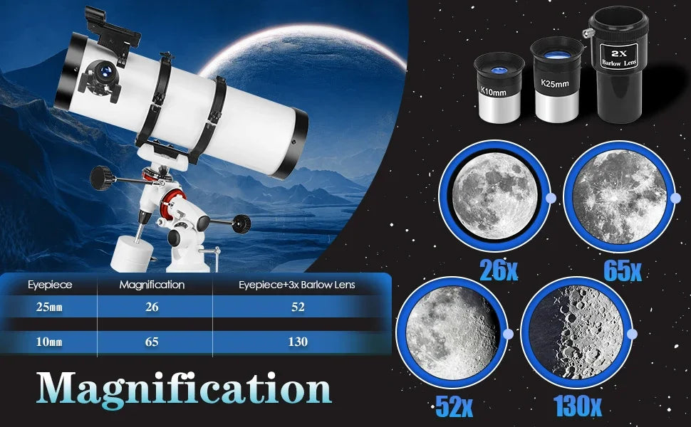 150EQ Astronomical Reflector Telescope