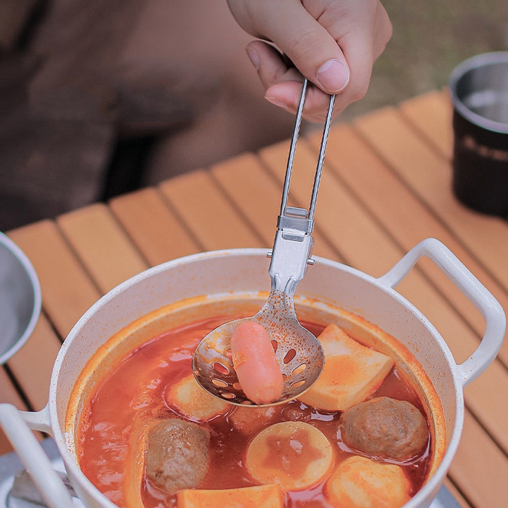 Folding Cooking Utensils for Outdoor Camping - lakescouleeoutdoors