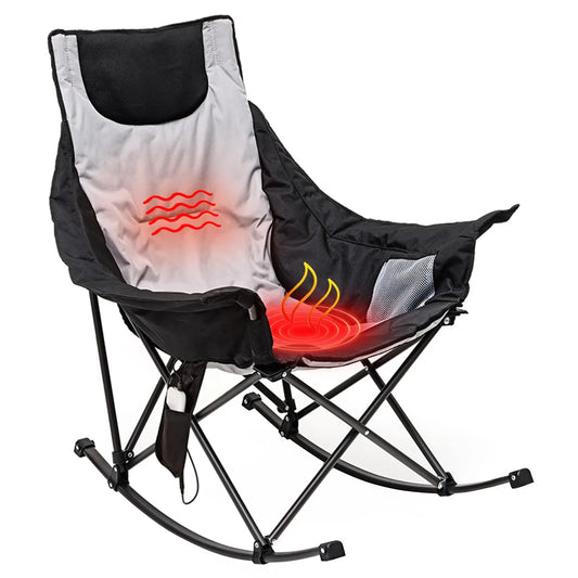 Oversized Heated Folding Rocking Chair