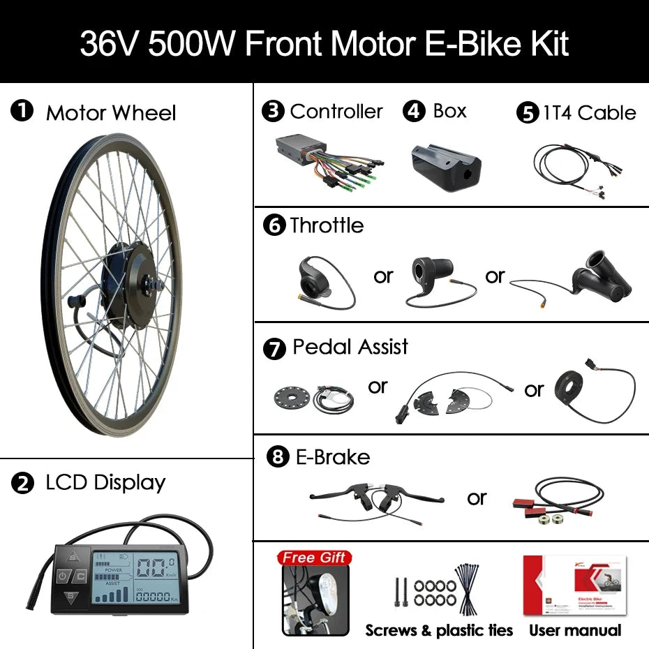 20"-29" Wheel Electric Bike DIY Kit