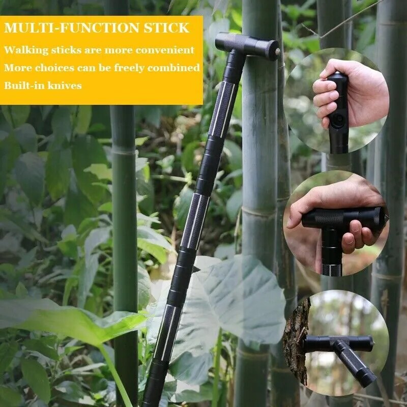 Tactical Multi Tool Kit Hiking Stick