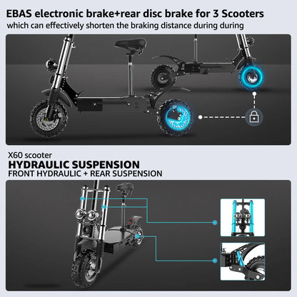 Off Road Dual Motor Electric Scooter