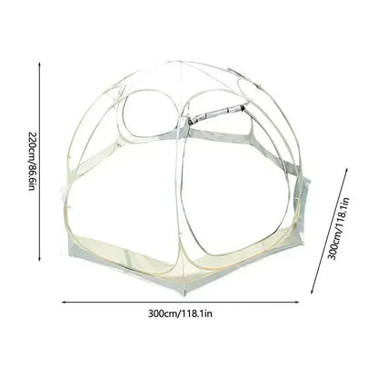 Transparent Camping Tent 9.8 Ft - lakescouleeoutdoors