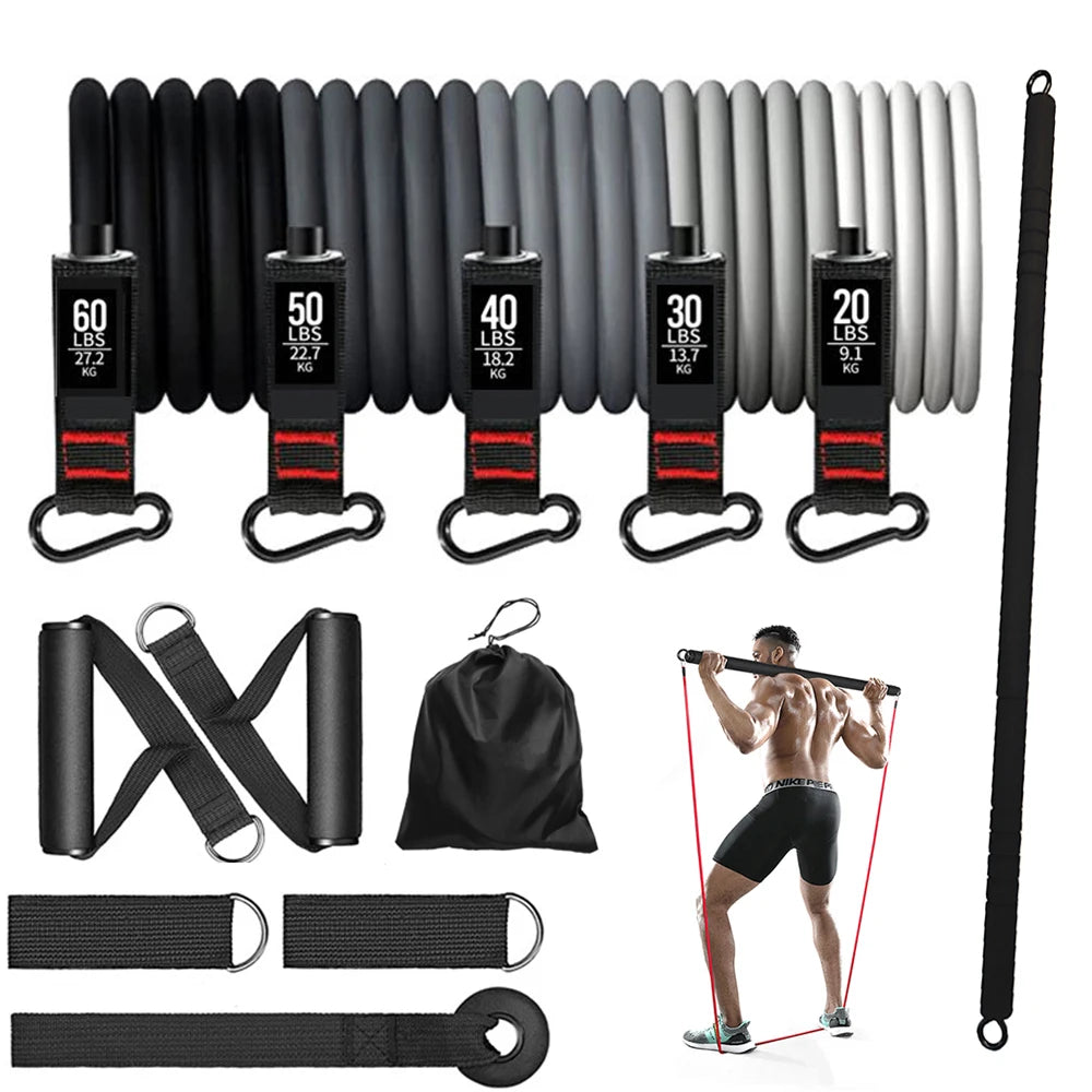 100 - 200lbs Resistance Bands Set