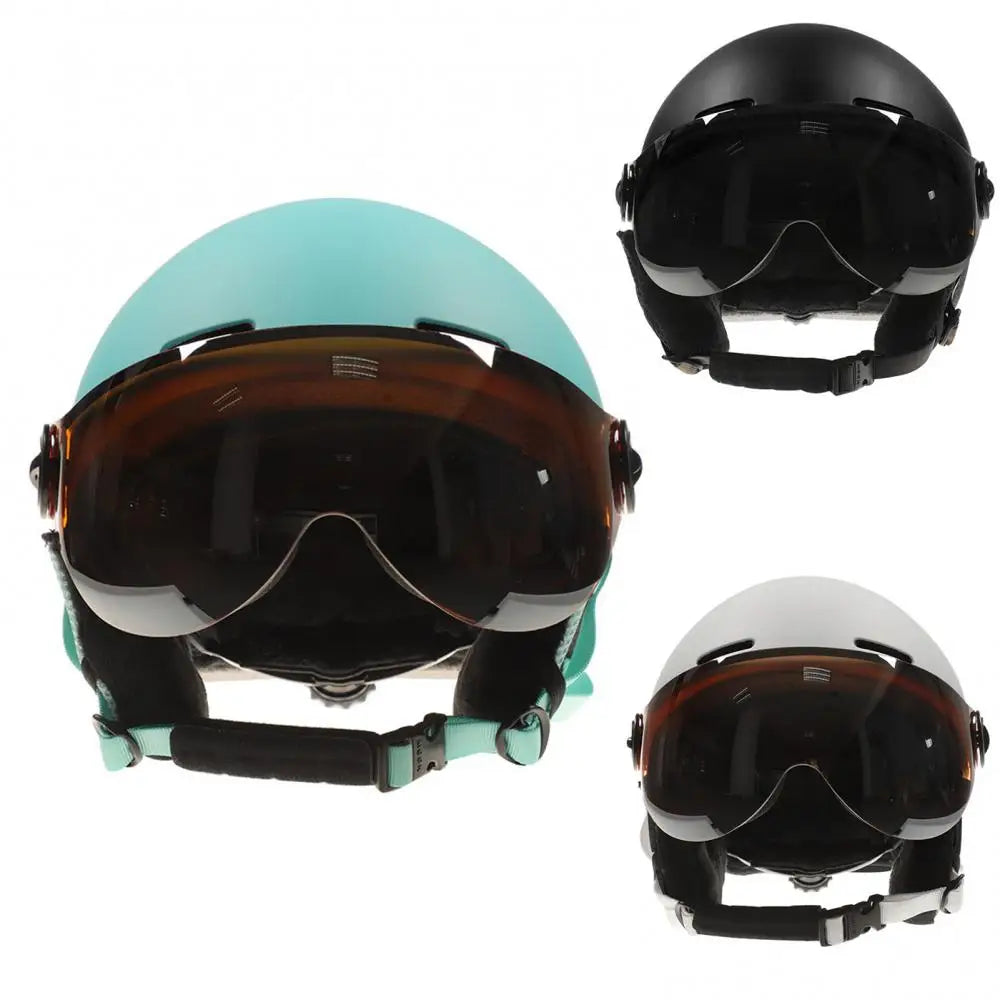 Professional Skiing Helmet With Goggles Visor