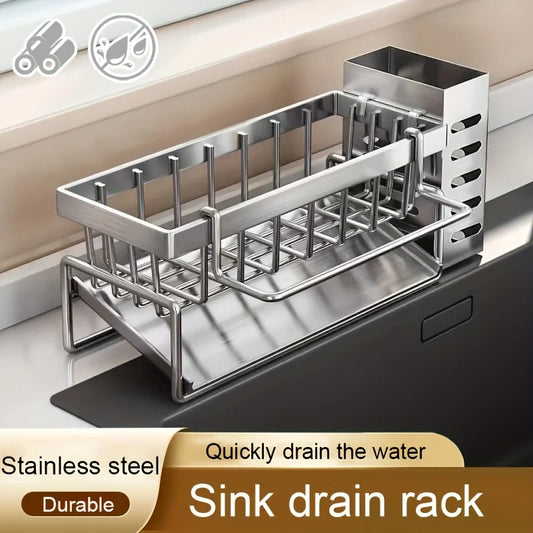 Sink Cleaning Tools Storage Rack - lakescouleeoutdoors