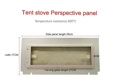 Tent Stove with or without Glass Wall