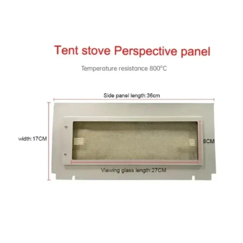 Tent Stove with or without Glass Wall