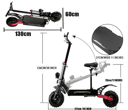 Off Road Dual Motor Electric Scooter