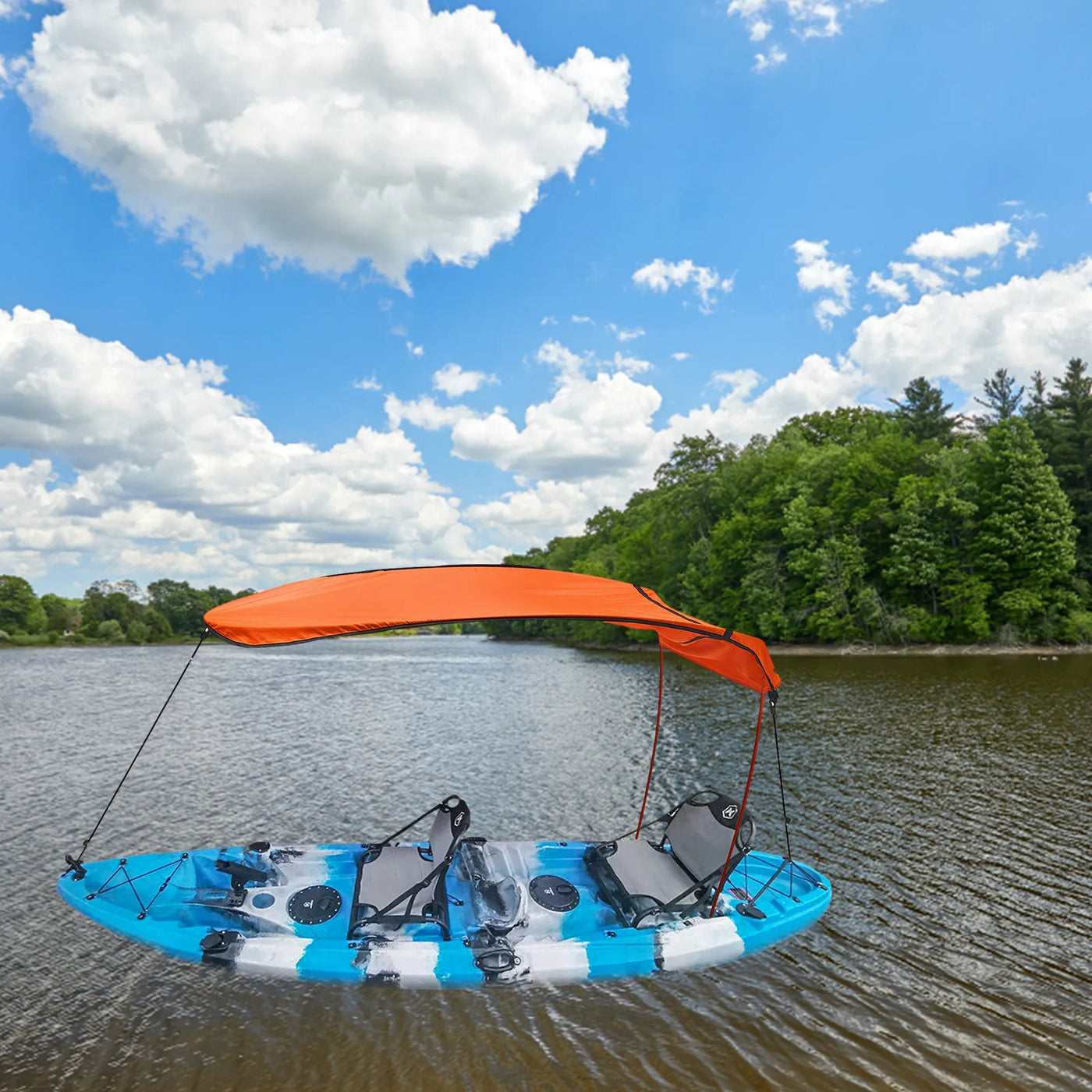 Waterproof Shade Canopy For Kayak Boat Canoe - lakescouleeoutdoors