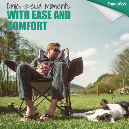 Oversized Heated Folding Rocking Chair