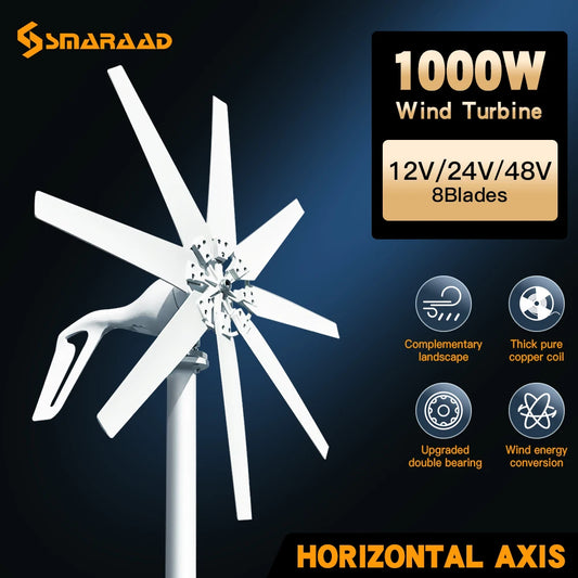 1000W Wind Turbine - lakescouleeoutdoors