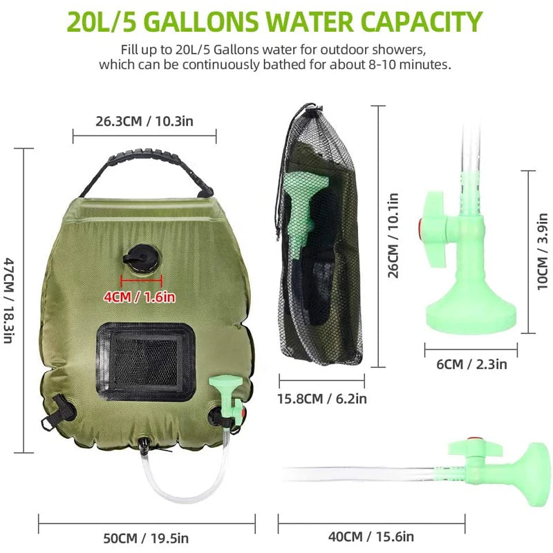 20L Outdoor Camping Shower