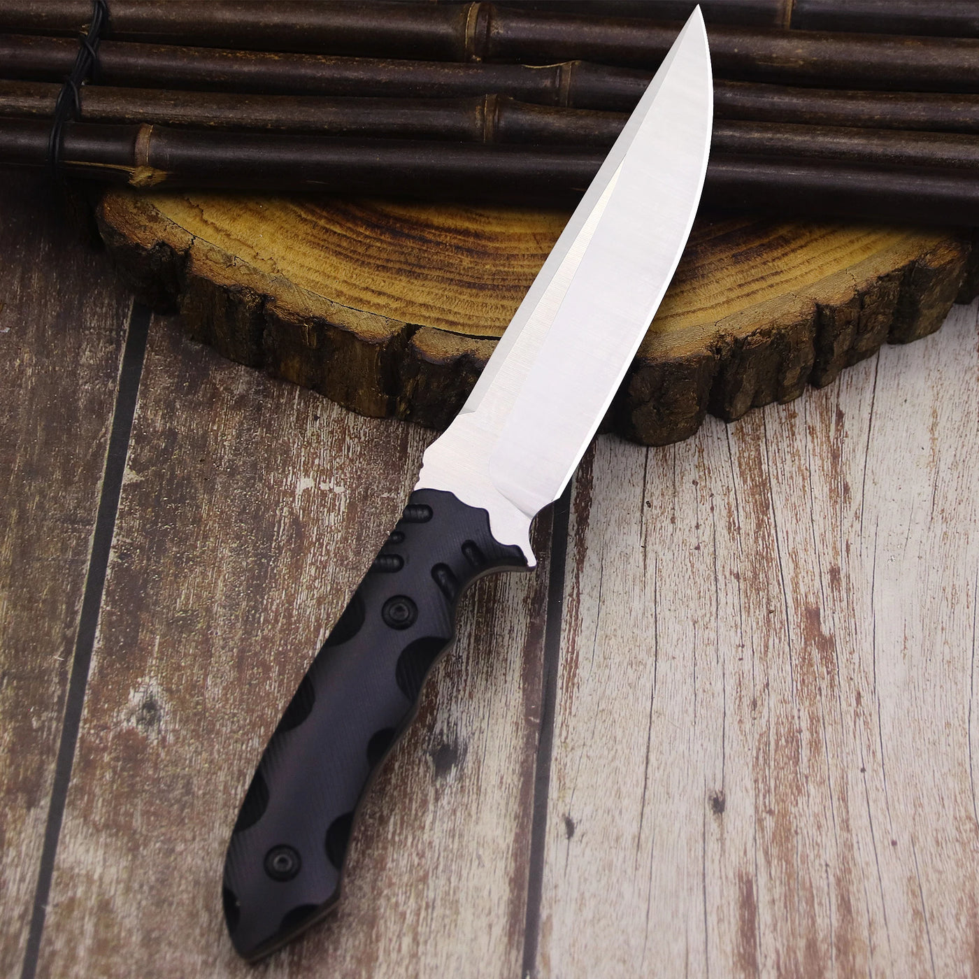 Tactical Straight Knife +K sheath